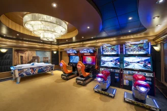 Зона с видеоиграми Video Games Arcade на теплоходе MSC Fantasia