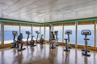 Тренажёрный зал от Technogym на теплоходе MSC Sinfonia