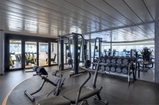Тренажерный зал на теплоходе MSC World Europa