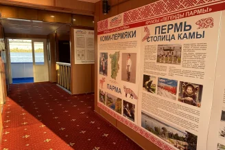 Пролет средней палубы на теплоходе Борис Полевой