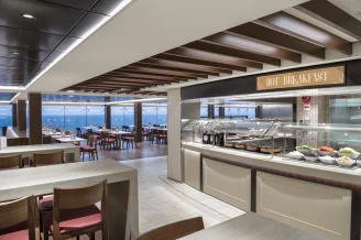 Ресторан шведский стол на теплоходе MSC Bellissima